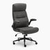 Greer Black Faux Leather Executive Swivel Office Chair