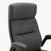 Greer Black Faux Leather Executive Swivel Office Chair