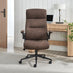 Greer Brown Faux Leather Executive Swivel Office Chair