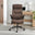 Greer Brown Faux Leather Executive Swivel Office Chair