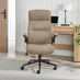 Greer Beige Faux Leather Executive Swivel Office Chair
