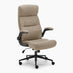 Greer Beige Faux Leather Executive Swivel Office Chair