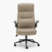 Greer Beige Faux Leather Executive Swivel Office Chair