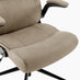 Greer Beige Faux Leather Executive Swivel Office Chair