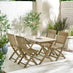 Hamburg  Wood 4 Seat Garden Dining Set
