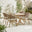Hamburg & Asa Wood & Wicker 4 Seat Garden Dining Set