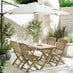 Hamburg  Wood 4 Seat Garden Dining Set