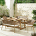 Hamburg & Asa 8 Seat Extending Table Garden Dining Set