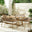 Hamburg & Asa 8 Seat Extending Table Garden Dining Set