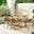 Hamburg & Asa 6 Seat Extending Table Garden Dining Set