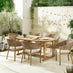 Hamburg & Asa 6 Seat Extending Table Garden Dining Set