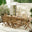 Hamburg Wood 8 Seat Extending Table Garden Dining Set