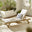 Hamburg Wood Garden Sun Lounger With Sliding Side Table