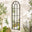Harris Black Large Arched Window 120x40cm Garden Mirror