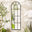 Harris Black Large Arched Window 120x40cm Garden Mirror