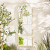 Harris Cream Large Arched Window 120x40cm Garden Mirror