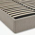 Hayden Beige Fabric Ottoman Double Bed Frame
