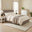 Hayden Taupe Velvet Ottoman Double Bed Frame
