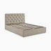 Hayden Taupe Velvet Ottoman Double Bed Frame