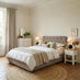Hayden Taupe Velvet Ottoman King Size Bed Frame