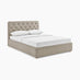 Hayden Taupe Velvet Ottoman King Size Bed Frame