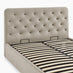 Hayden Taupe Velvet Ottoman King Size Bed Frame