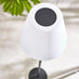 Helia Cream & Black Solar Outdoor Floor Light