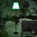 Helia Cream & Black Solar Outdoor Floor Light