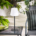 Helia Cream & Black Outdoor Table Light