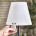 Helia Cream & Black Outdoor Table Light