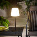 Helia Cream & Black Outdoor Table Light