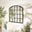Hinton Black Medium Arched Window 70x70cm Garden Mirror