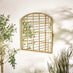 Hinton Gold Medium Arched Window 70x70cm Garden Mirror