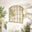 Hinton Gold Medium Arched Window 70x70cm Garden Mirror
