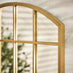 Hinton Gold Medium Arched Window 70x70cm Garden Mirror