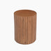 Hood Round Walnut Wood Side Table