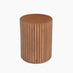 Hood Round Walnut Wood Side Table