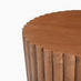 Hood Round Walnut Wood Side Table