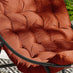 Hydra Black Metal & Orange Garden Rocking Chair
