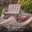 Hydra Black Metal & Cream Garden Rocking Chair