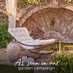 Hydra Black Metal & Cream Garden Rocking Chair