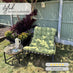 Hydra Black Metal & Green Garden Rocking Chair