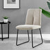 Palma Beige Stone Effect Round Dining Table & 4 Taupe Halle Chairs
