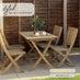 Hamburg  Wood 4 Seat Garden Dining Set