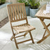 Tari & Hamburg Wood 4 Seat Round Table Garden Dining Set