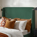 Hana Green Recycled Fabric King Bed Frame