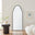 Hima Black Large Arch Wall Mirror