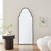 Hima Black Large Arch Wall Mirror