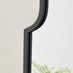 Hima Black Large Arch Wall Mirror