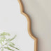 Hima Gold Large Arch Wall Mirror